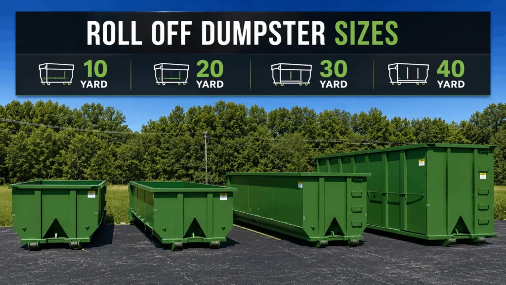 dumpster sizes available owensboro